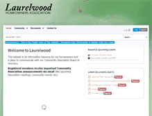 Tablet Screenshot of laurelwoodhoa.org